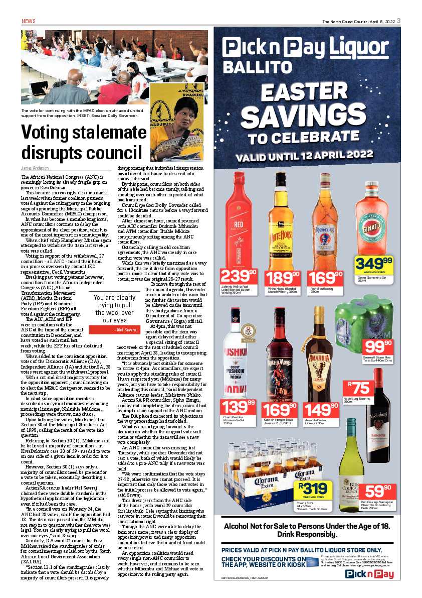 North Coast Courier 08 April 2022 page 3