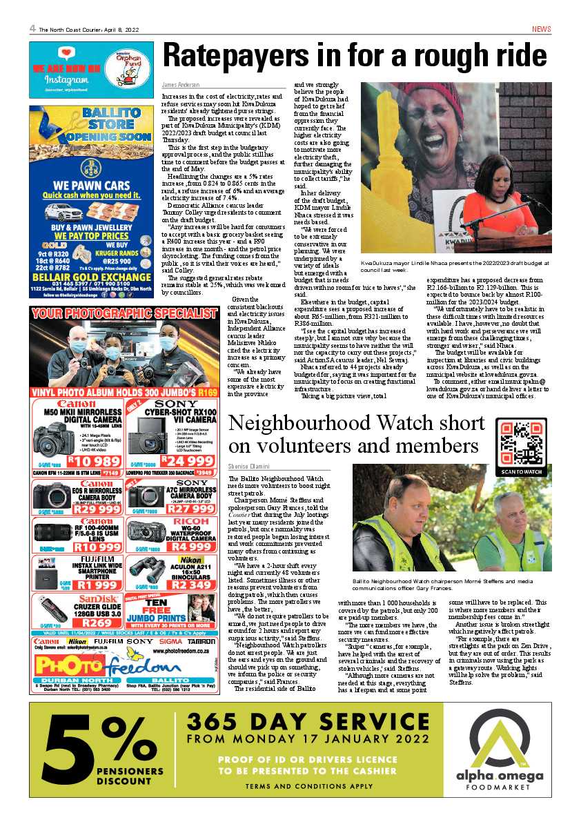 North Coast Courier 08 April 2022 page 4