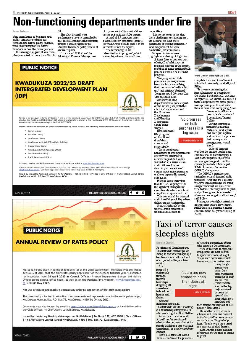 North Coast Courier 08 April 2022 page 6