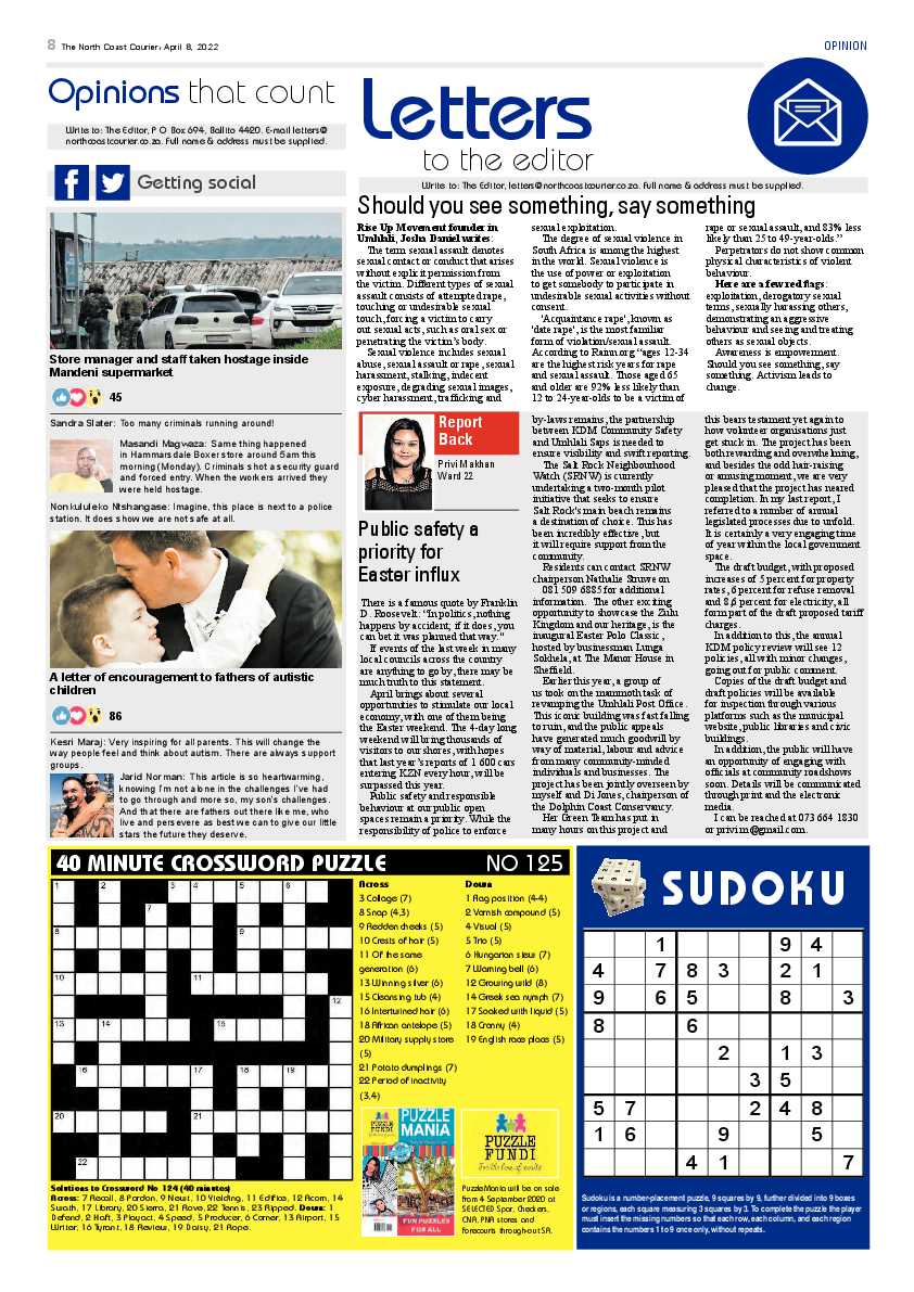 North Coast Courier 08 April 2022 page 8