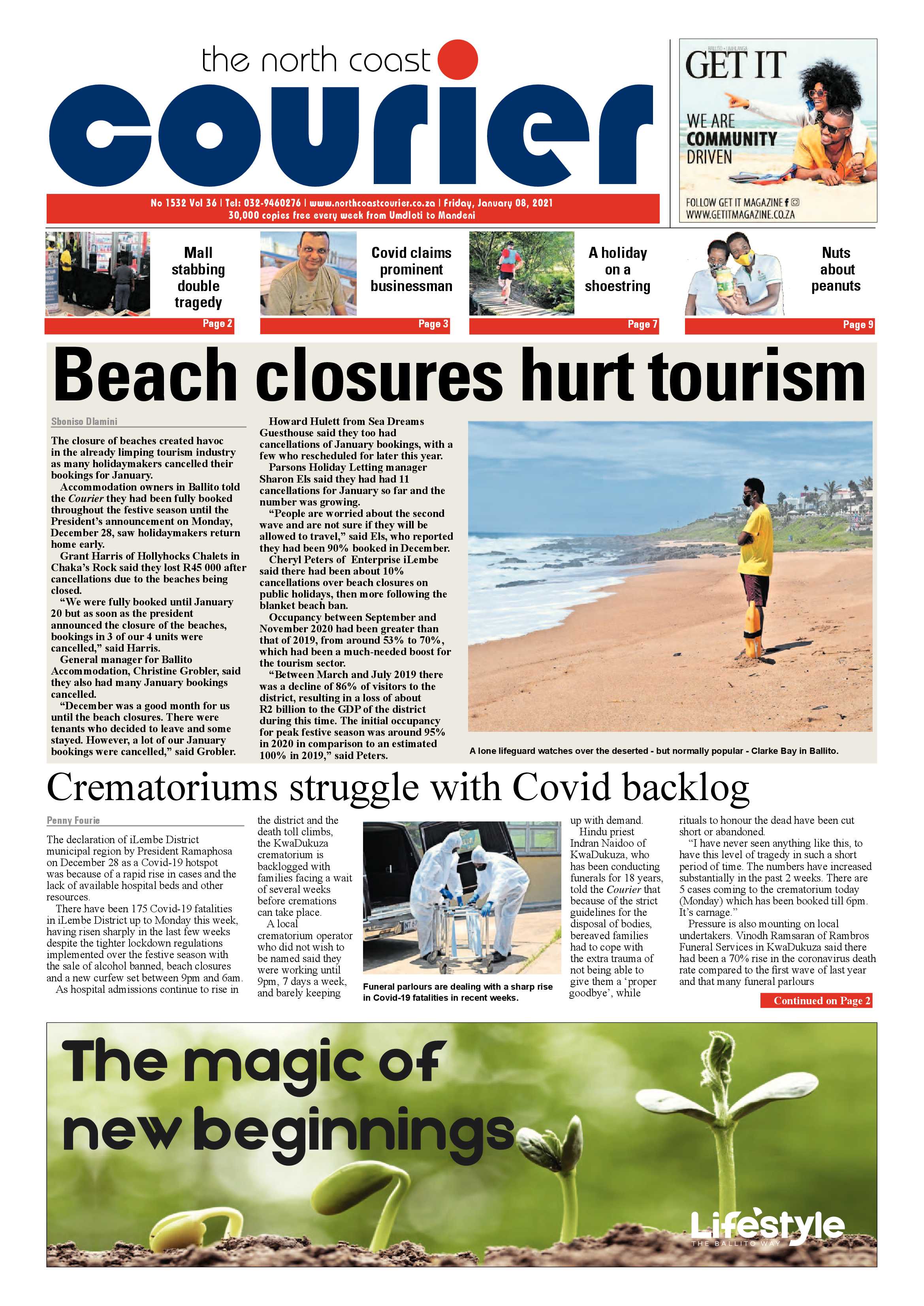 North Coast Courier 08 January 2021 page 1