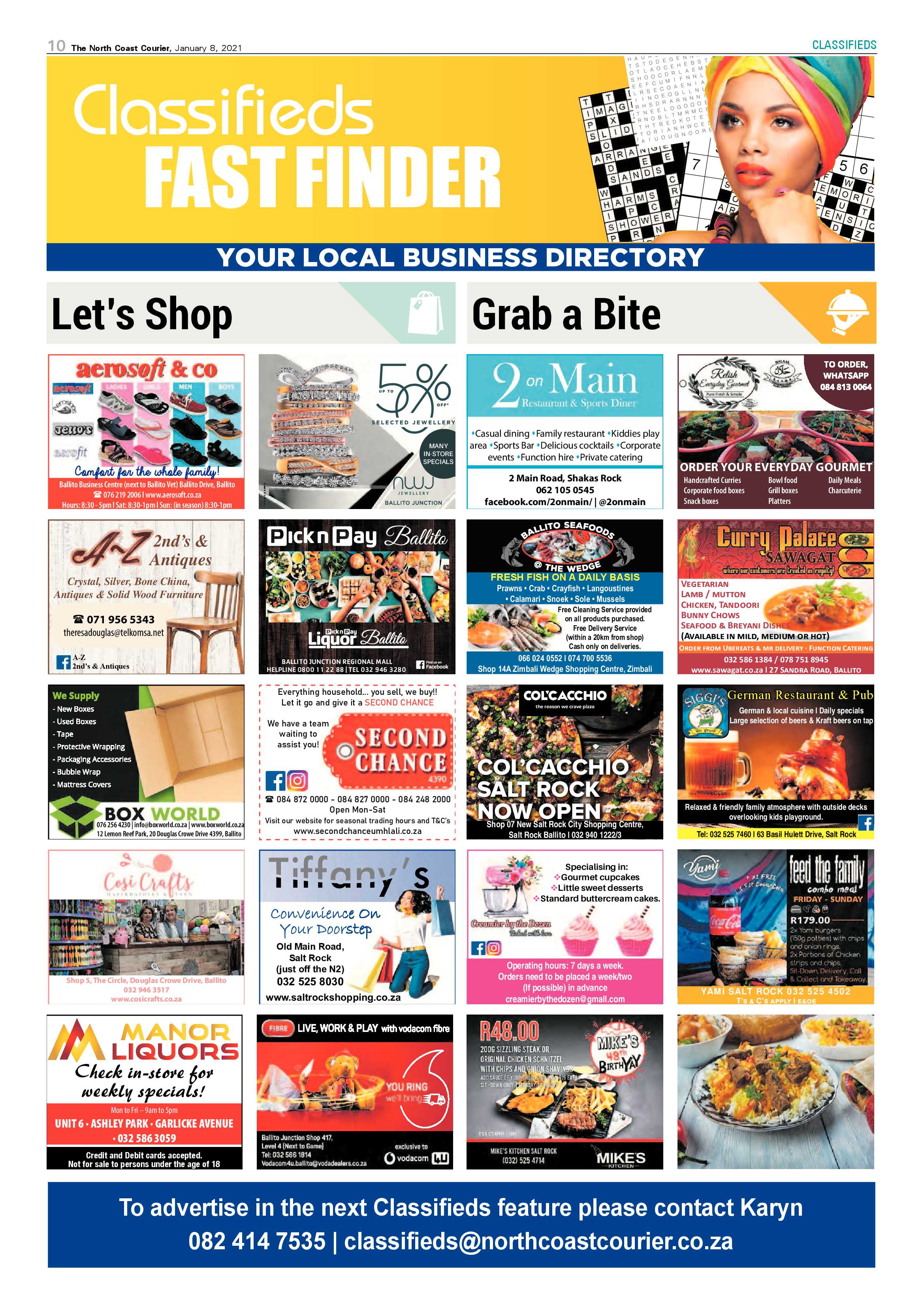 North Coast Courier 08 January 2021 page 10