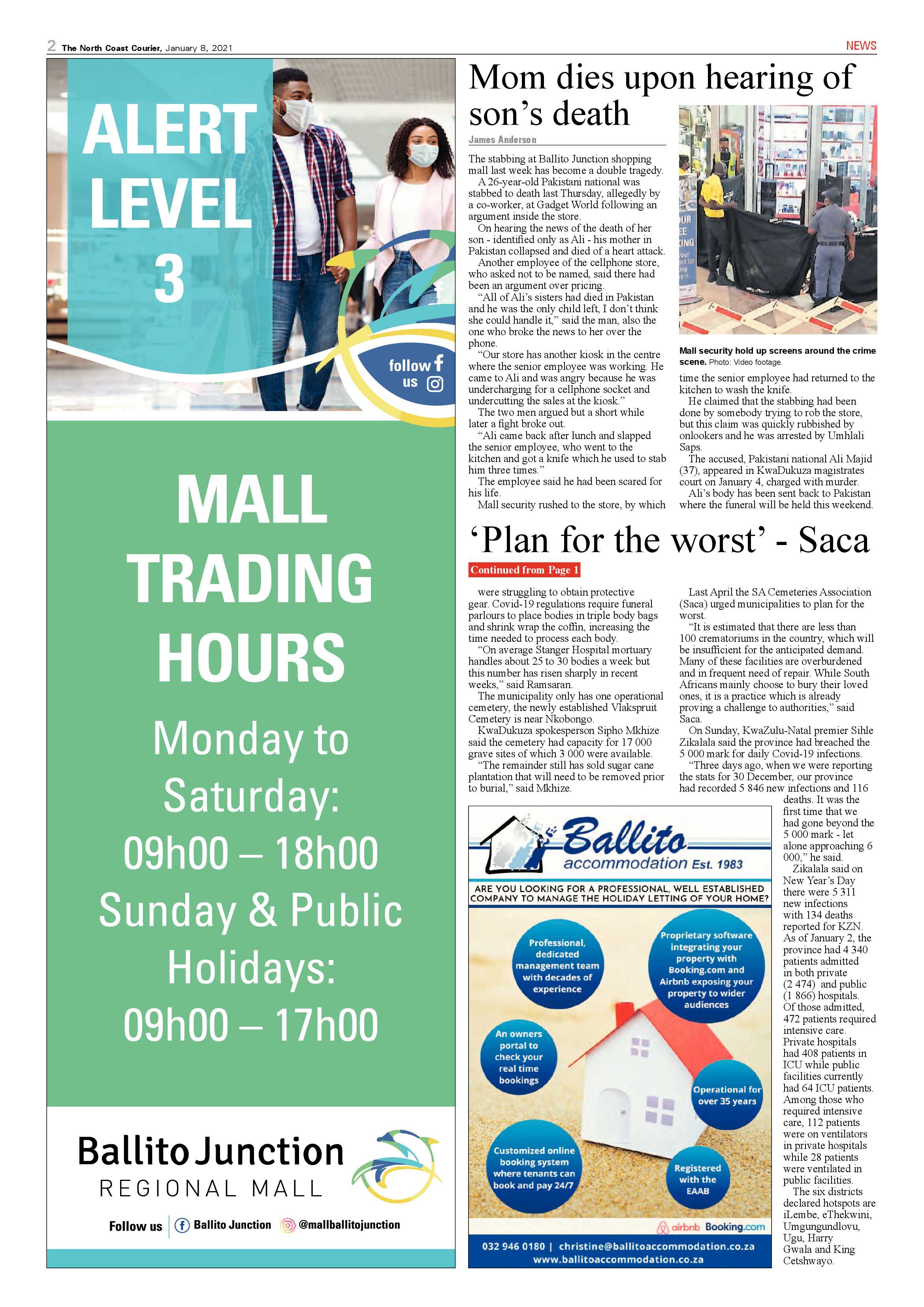 North Coast Courier 08 January 2021 page 2