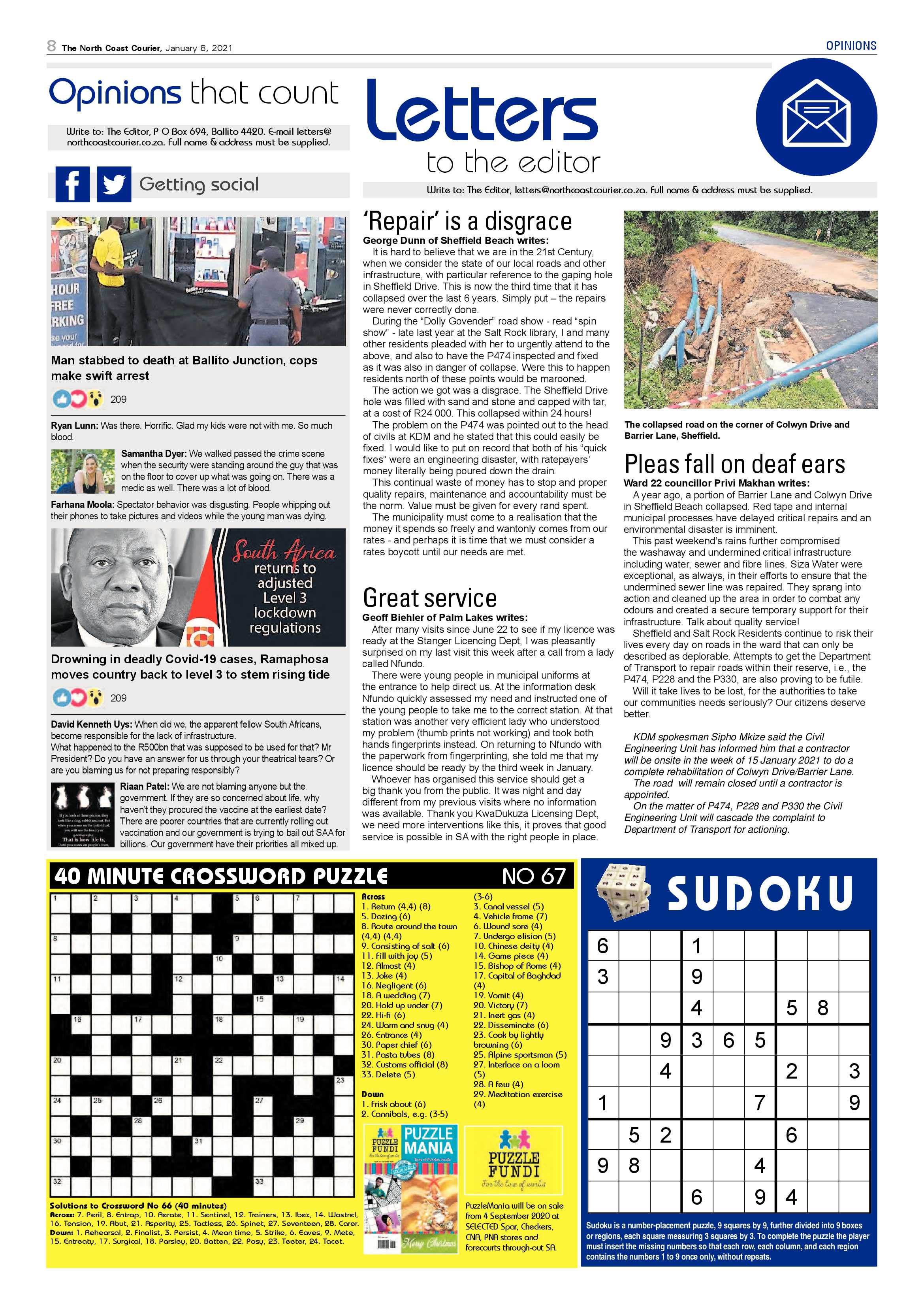 North Coast Courier 08 January 2021 page 8