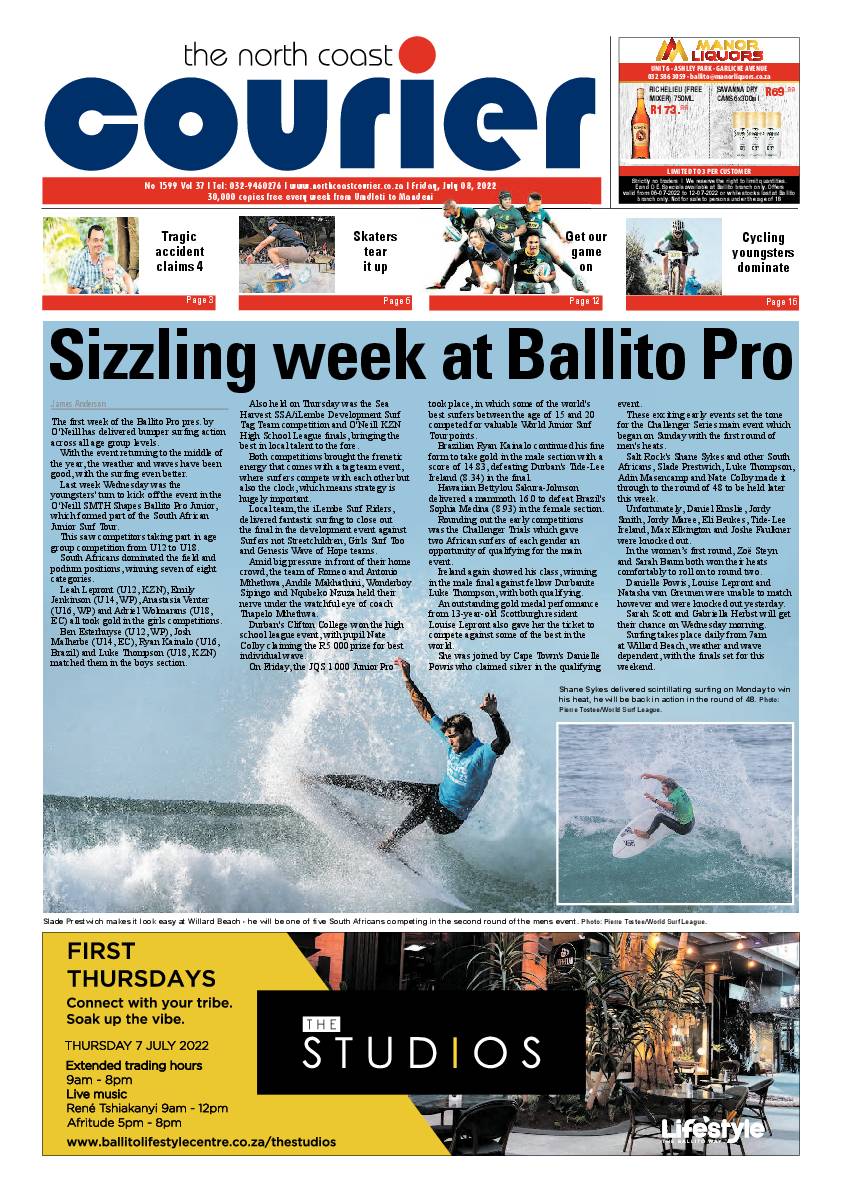 North Coast Courier 08 July 2022 page 1
