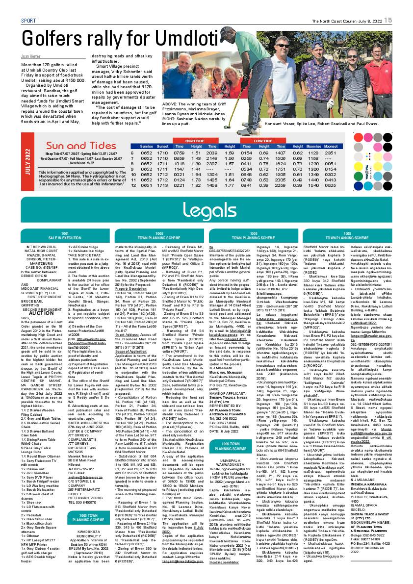 North Coast Courier 08 July 2022 page 15