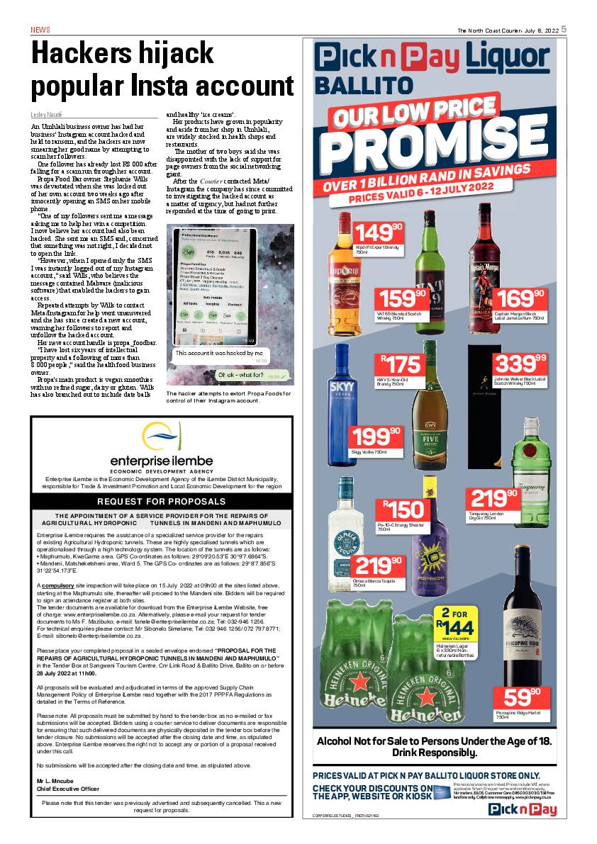 North Coast Courier 08 July 2022 page 5
