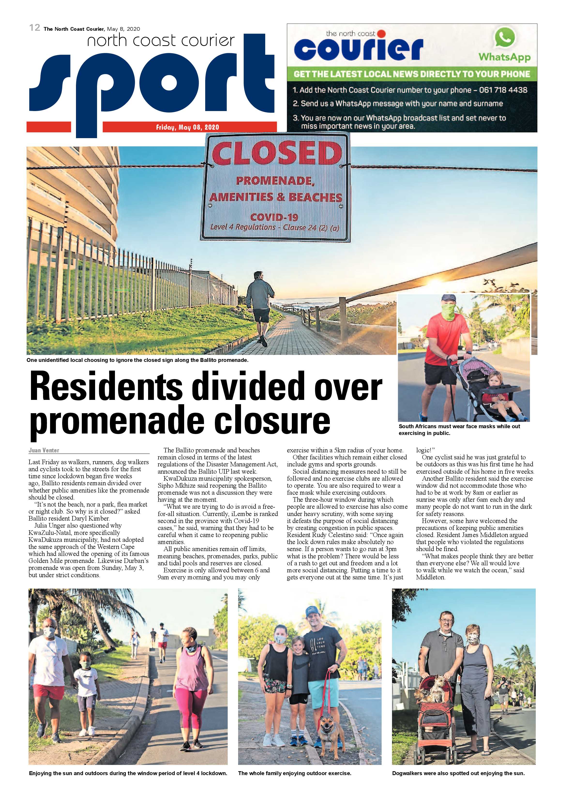 North Coast Courier 08 May 2020 page 12