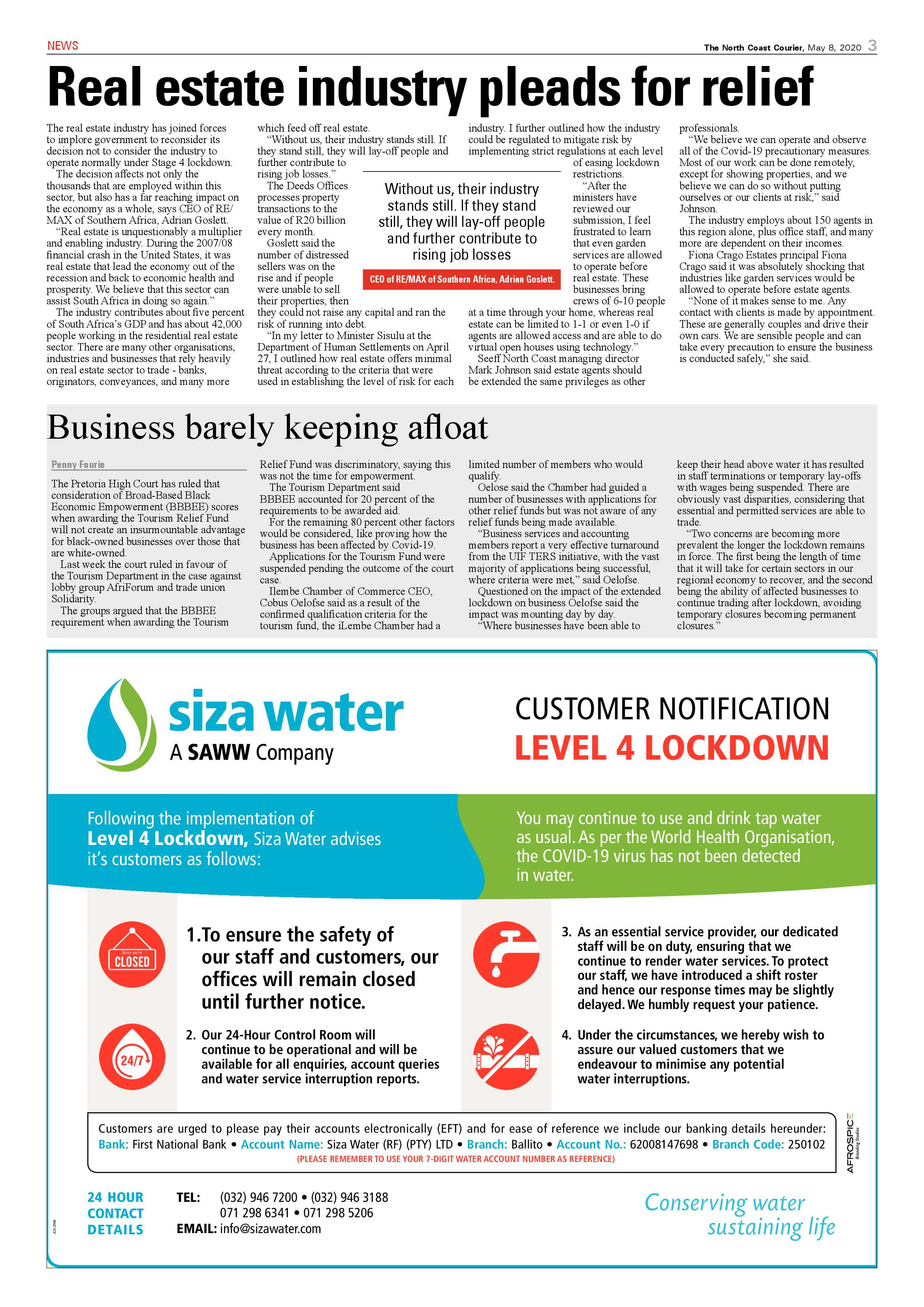 North Coast Courier 08 May 2020 page 3