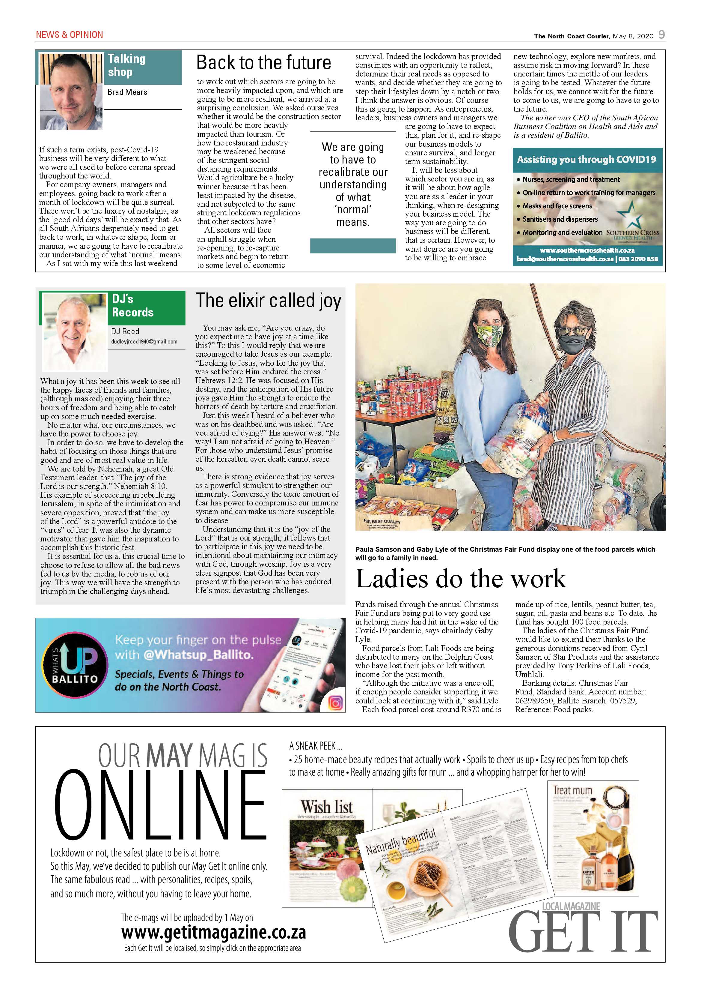 North Coast Courier 08 May 2020 page 9