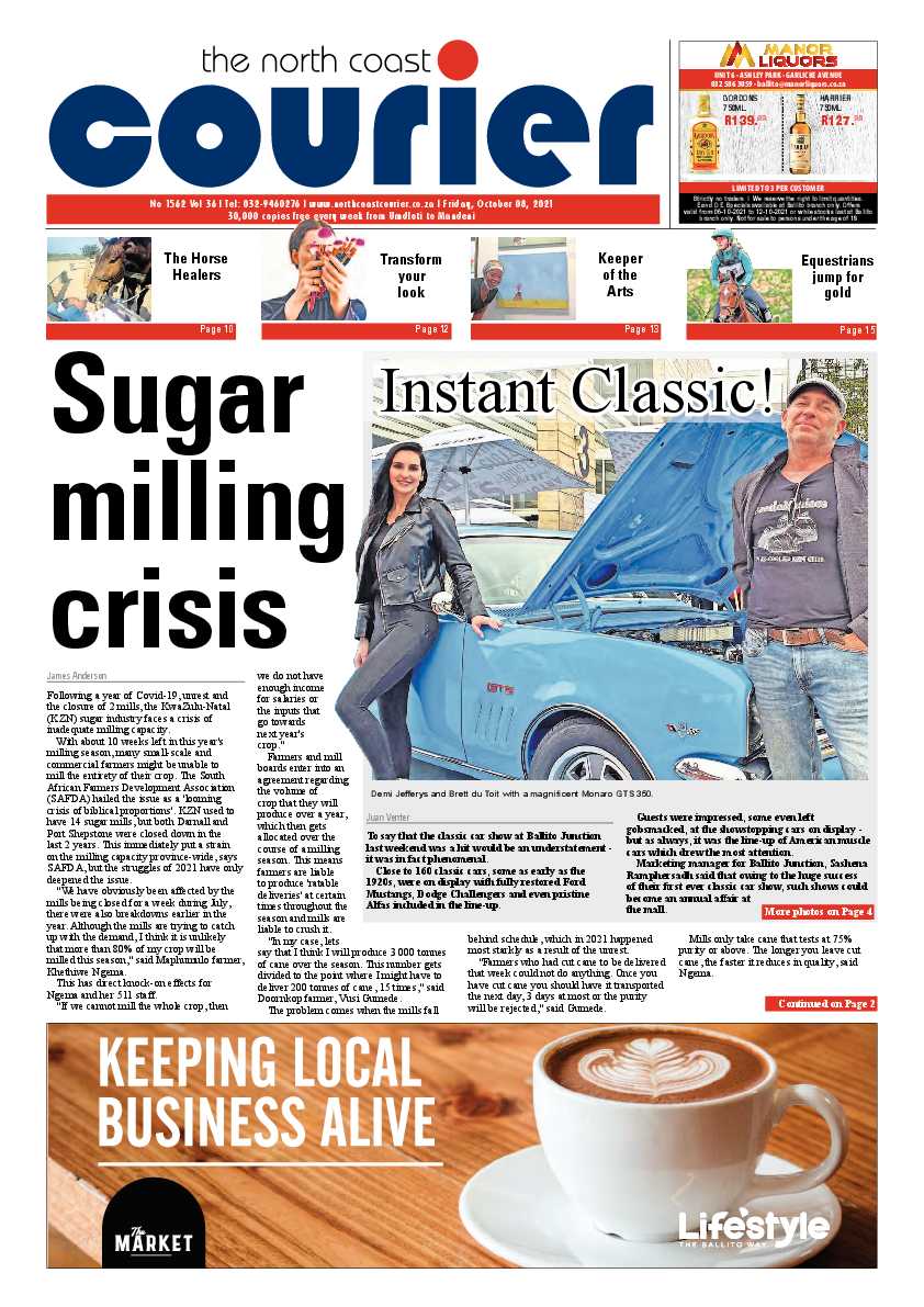 North Coast Courier 08 October 2021 page 1