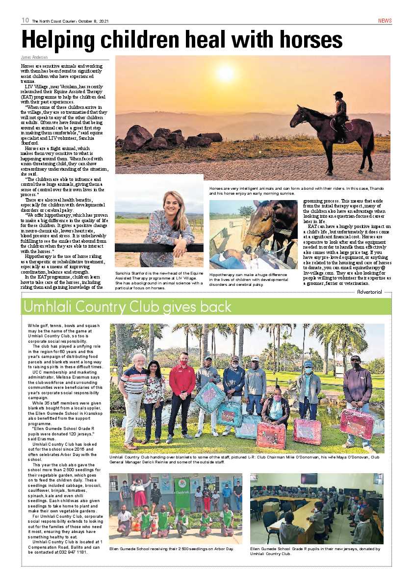 North Coast Courier 08 October 2021 page 10