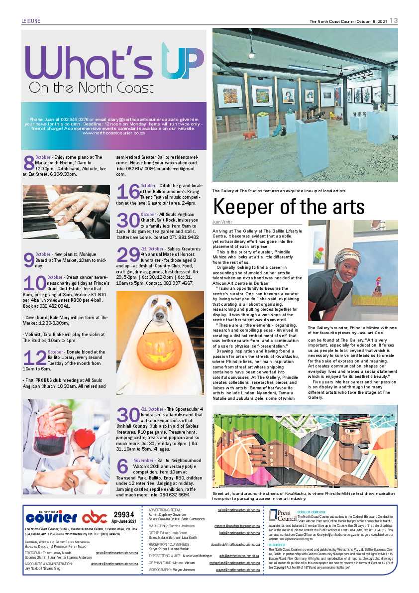 North Coast Courier 08 October 2021 page 13