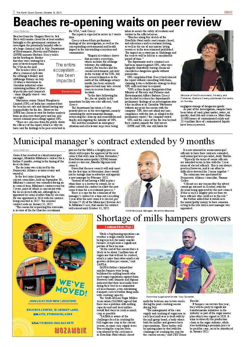 North Coast Courier 08 October 2021 page 2
