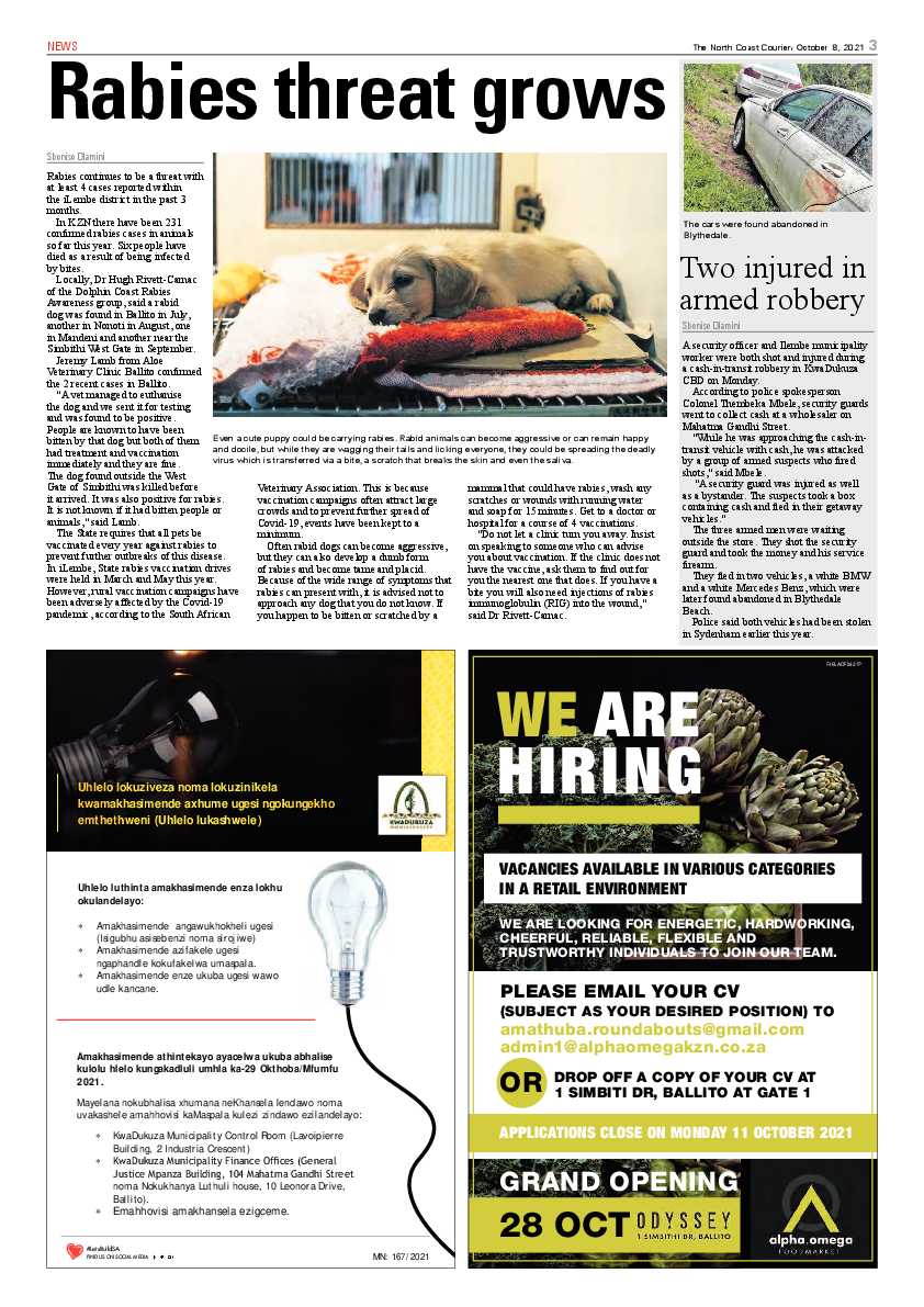 North Coast Courier 08 October 2021 page 3