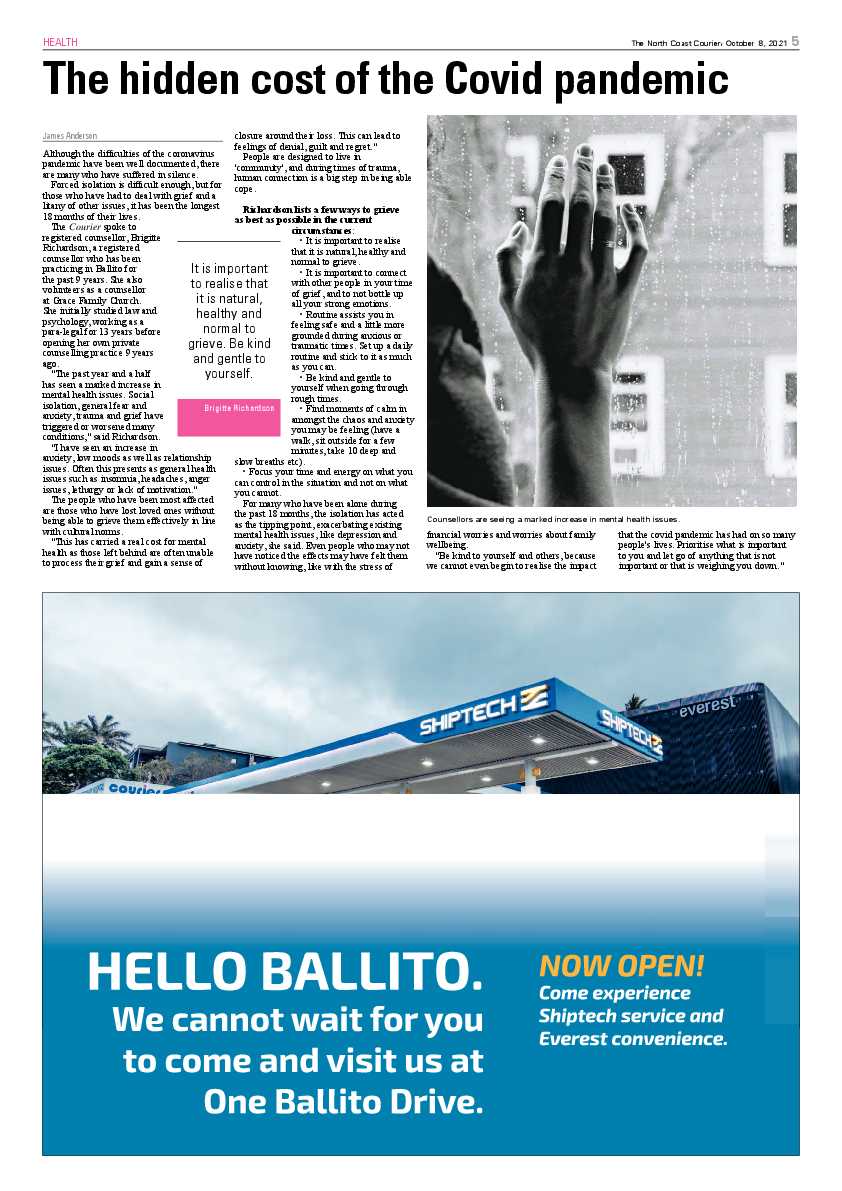 North Coast Courier 08 October 2021 page 5