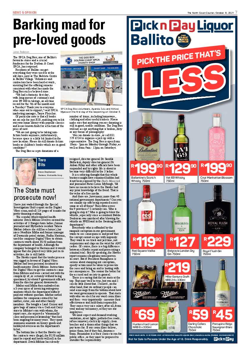 North Coast Courier 08 October 2021 page 7