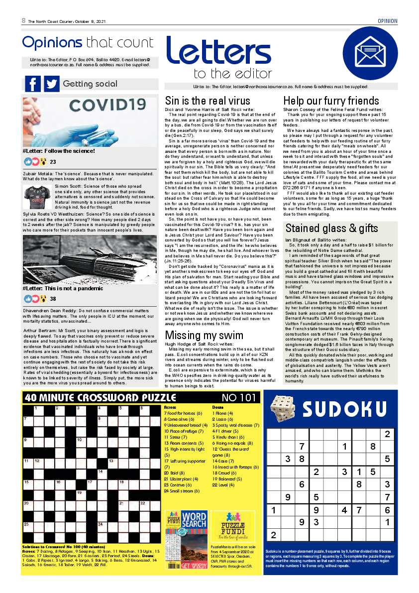 North Coast Courier 08 October 2021 page 8