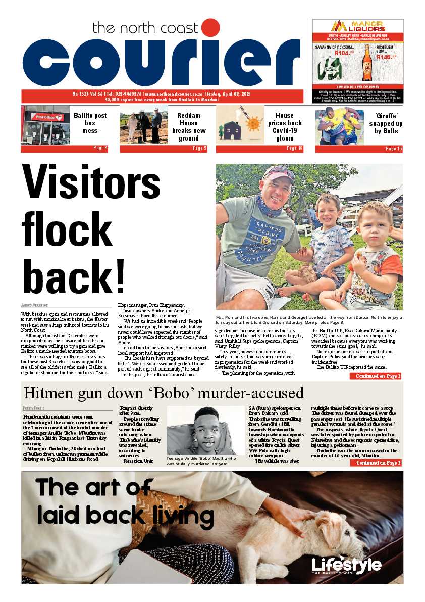 North Coast Courier 09 April 2021 page 1