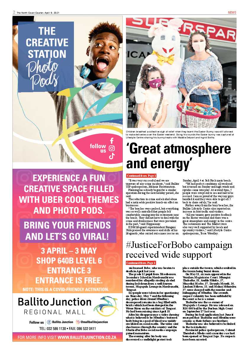North Coast Courier 09 April 2021 page 2