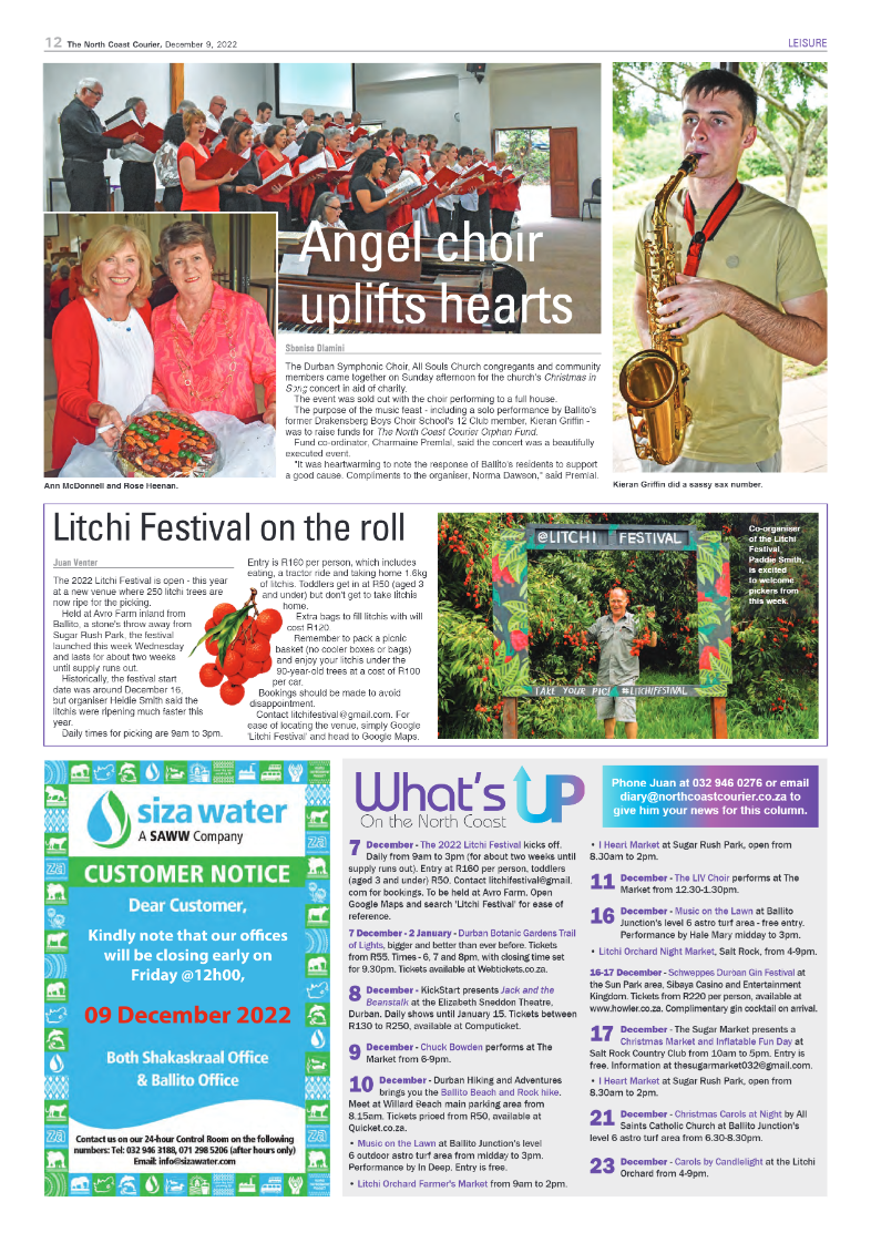 North Coast Courier 09 December 2022 page 12