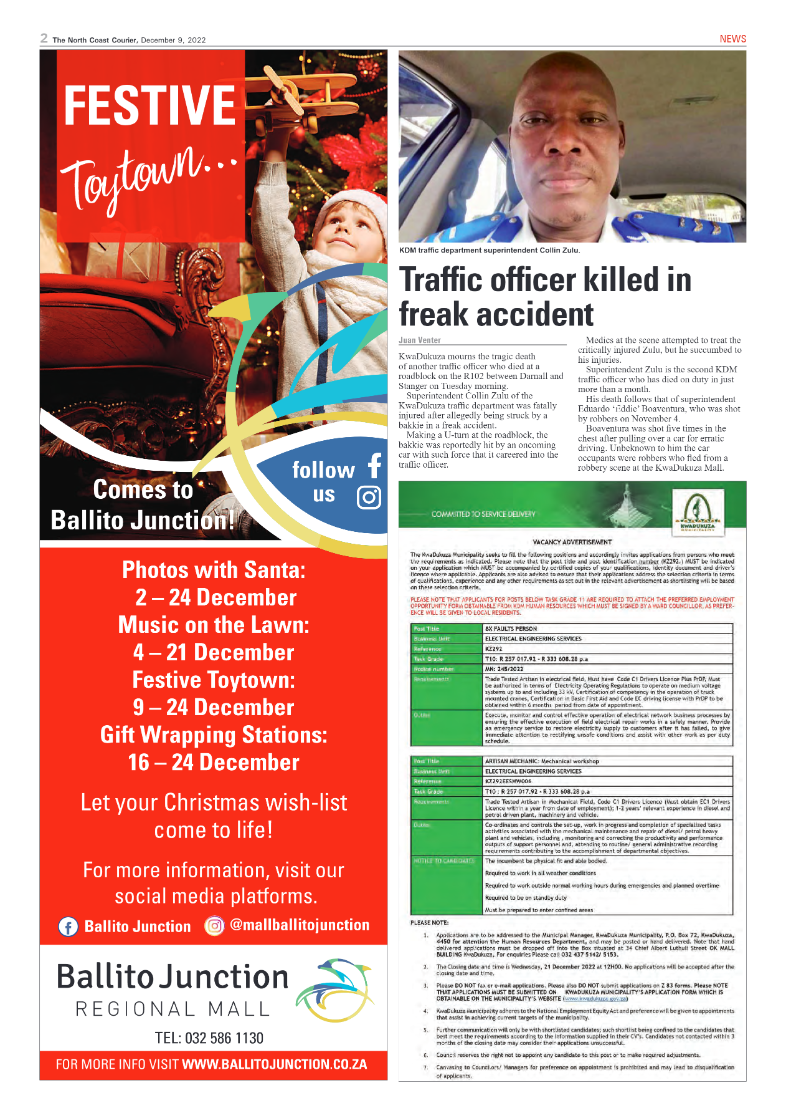 North Coast Courier 09 December 2022 page 2