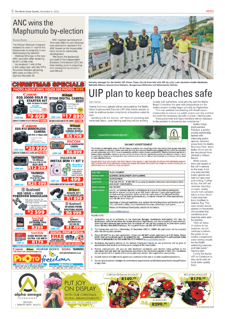 North Coast Courier 09 December 2022 page 6