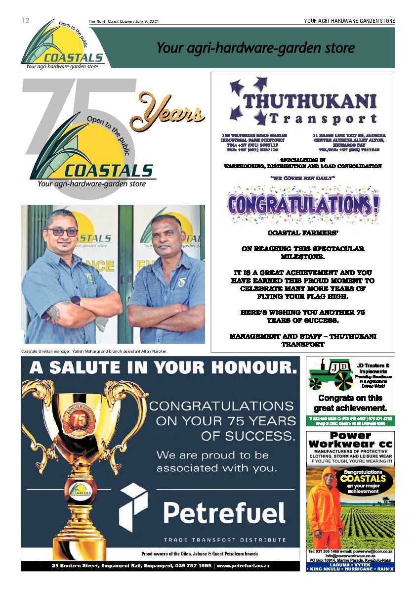 North Coast Courier 09 July 2021 page 12