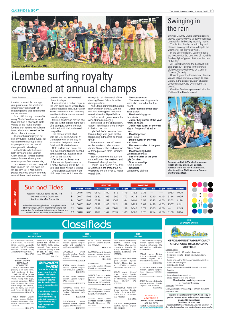 North Coast Courier 09 June 2023 page 19