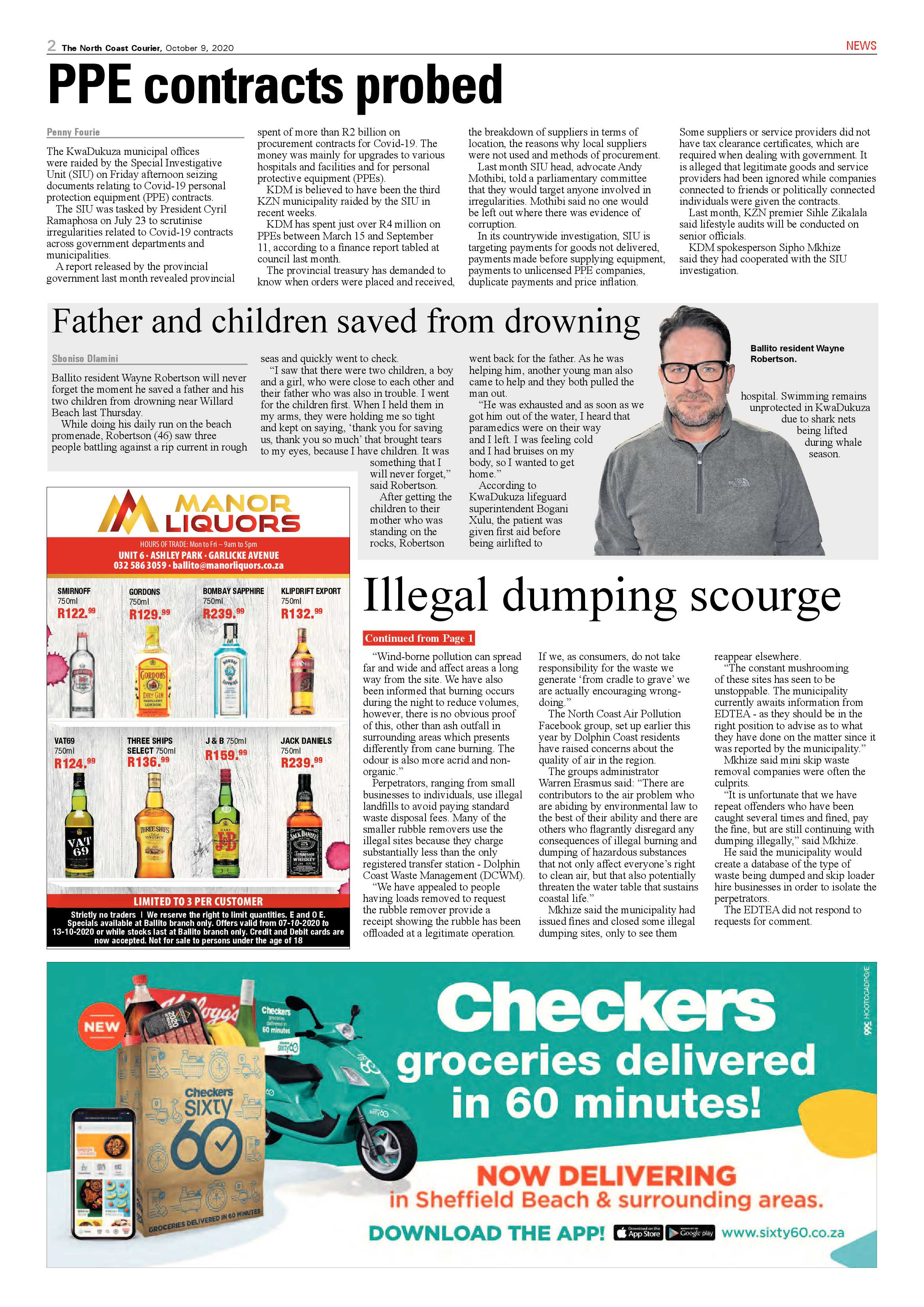 North Coast Courier 09 October 2020 page 2
