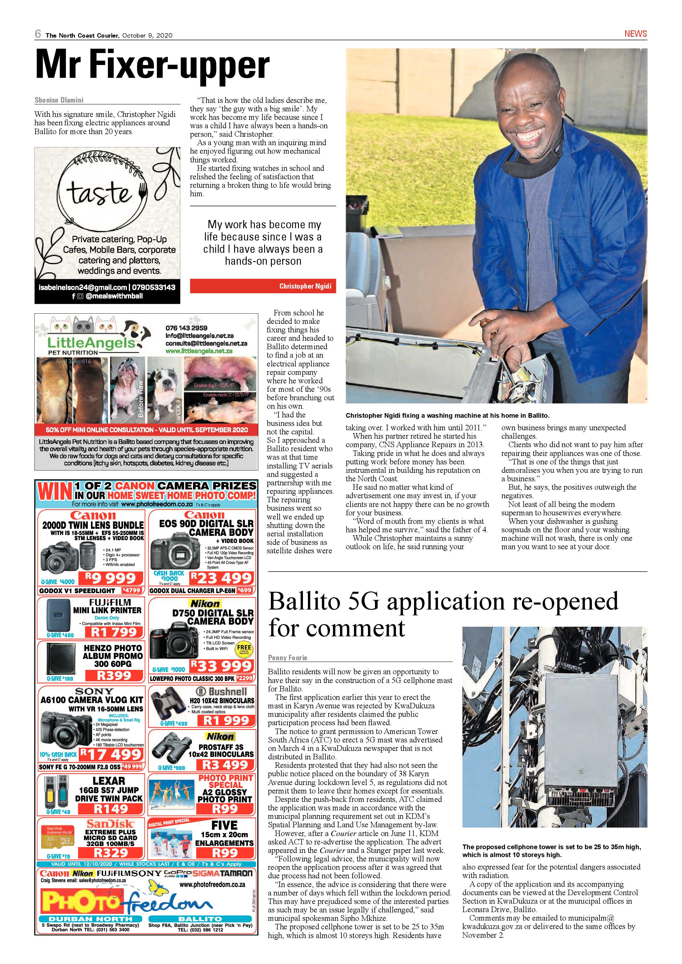 North Coast Courier 09 October 2020 page 6