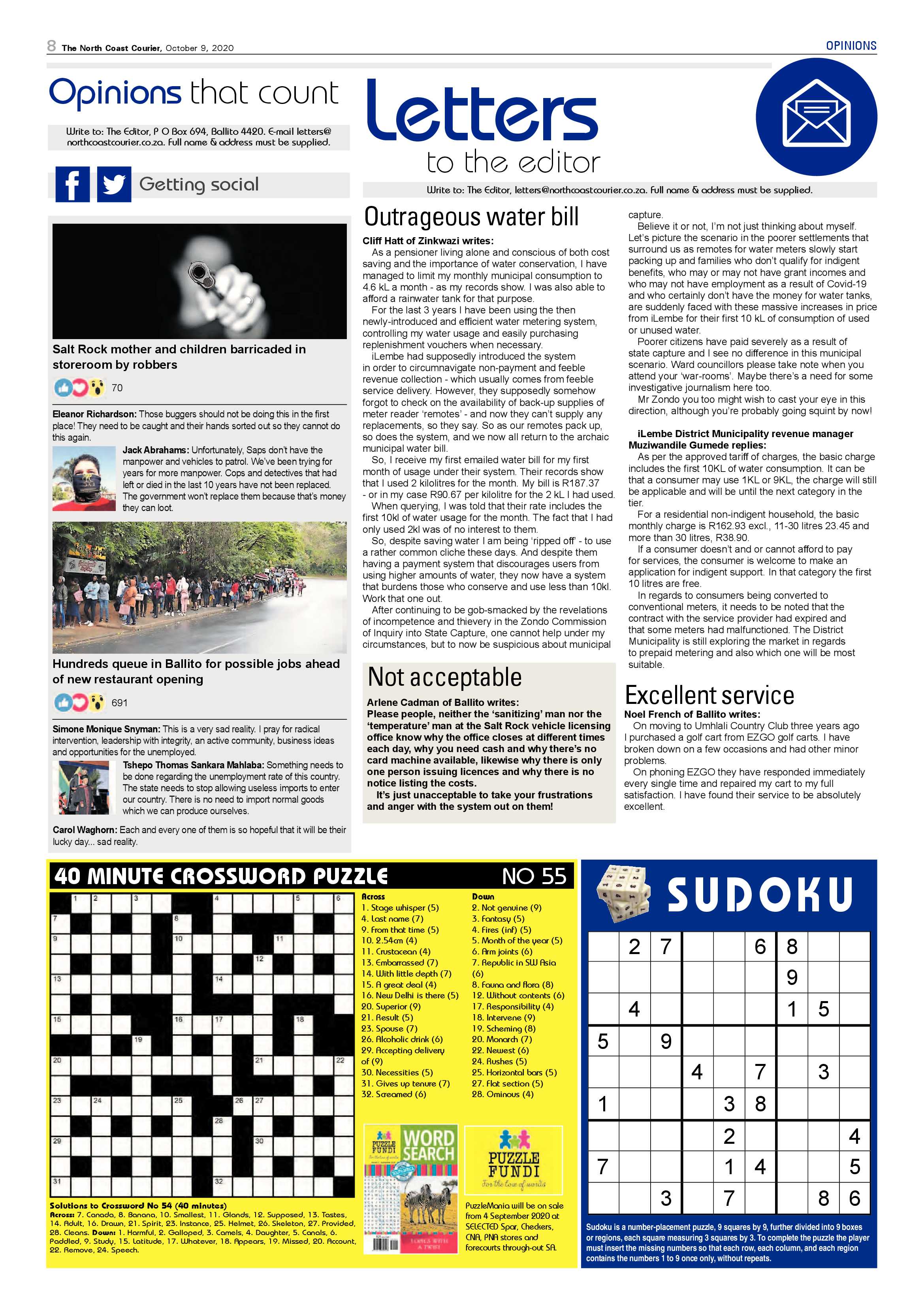 North Coast Courier 09 October 2020 page 8