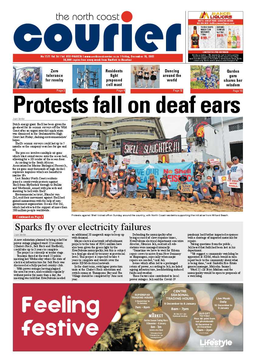 North Coast Courier 10 December 2021 page 1