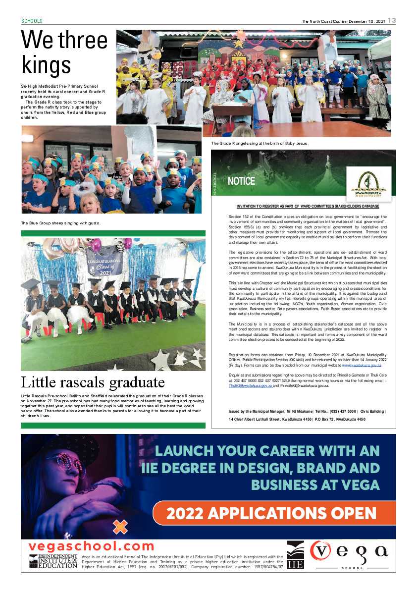 North Coast Courier 10 December 2021 page 13