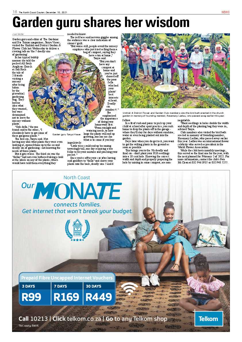 North Coast Courier 10 December 2021 page 16
