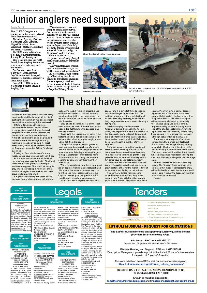 North Coast Courier 10 December 2021 page 22