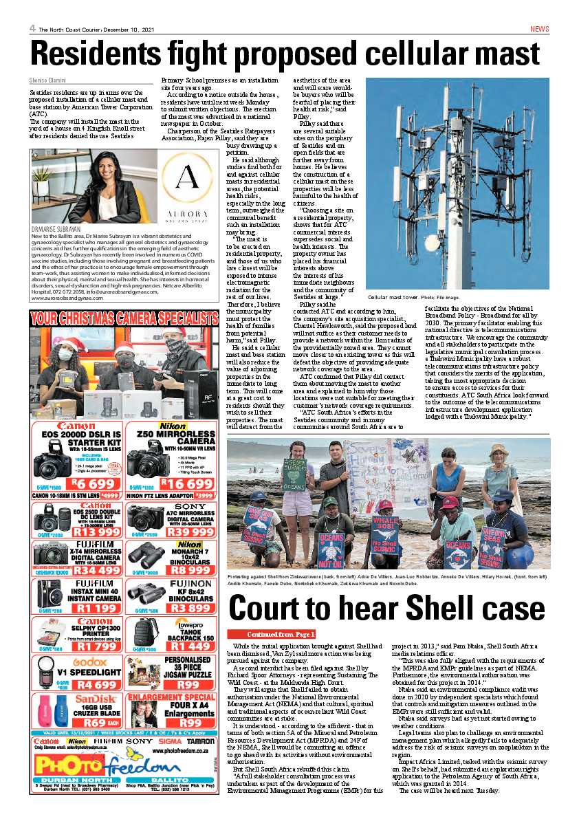 North Coast Courier 10 December 2021 page 4
