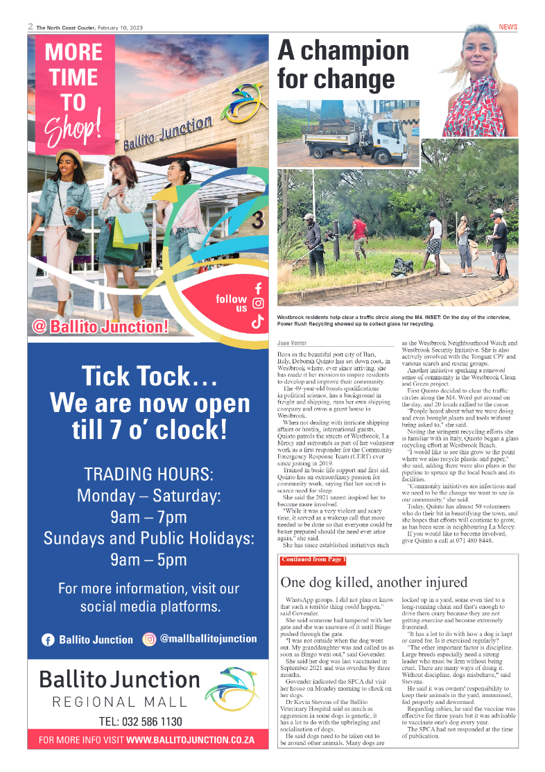 North Coast Courier 10 February 2023 page 2