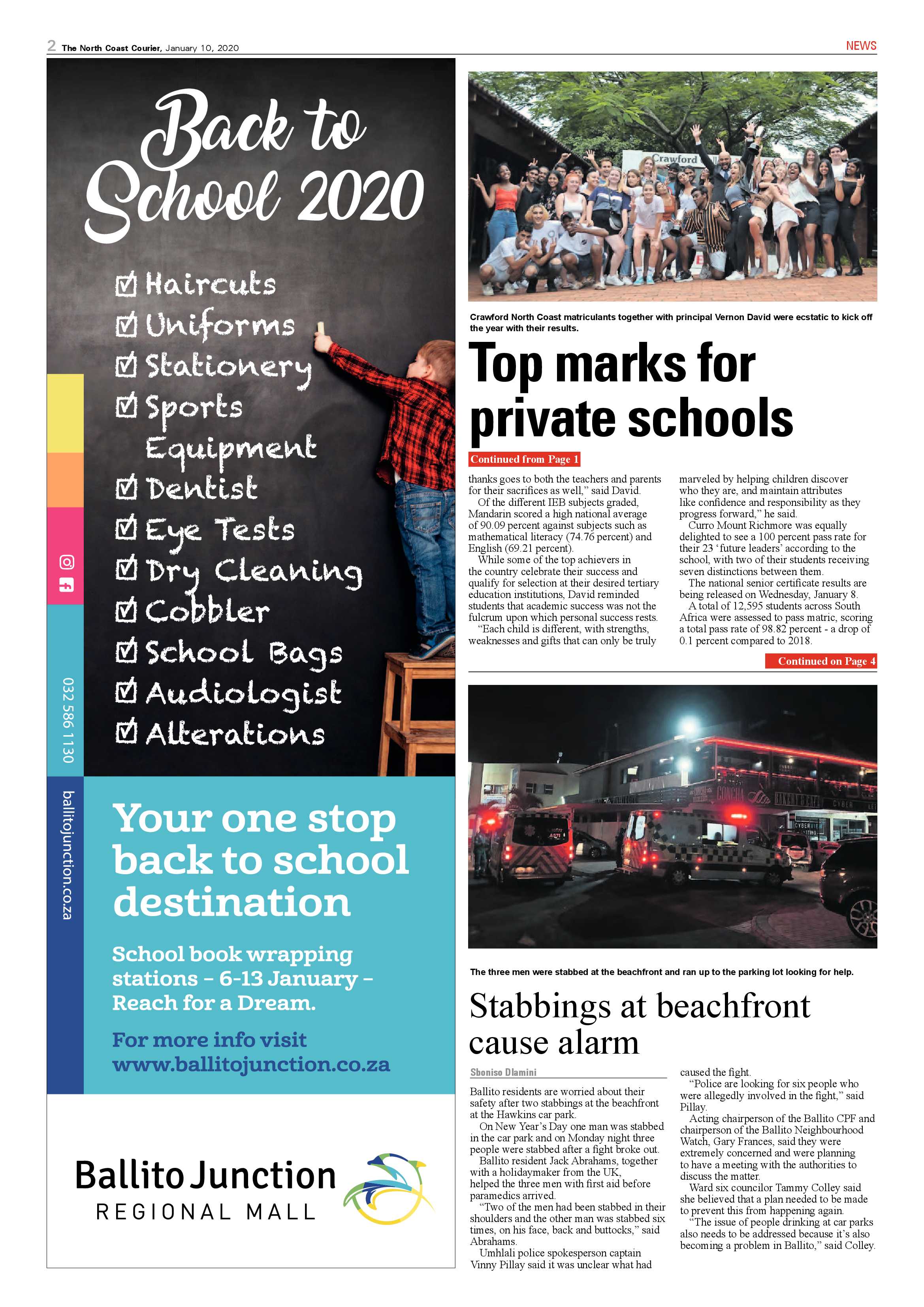 North Coast Courier 10 January 2020 page 2