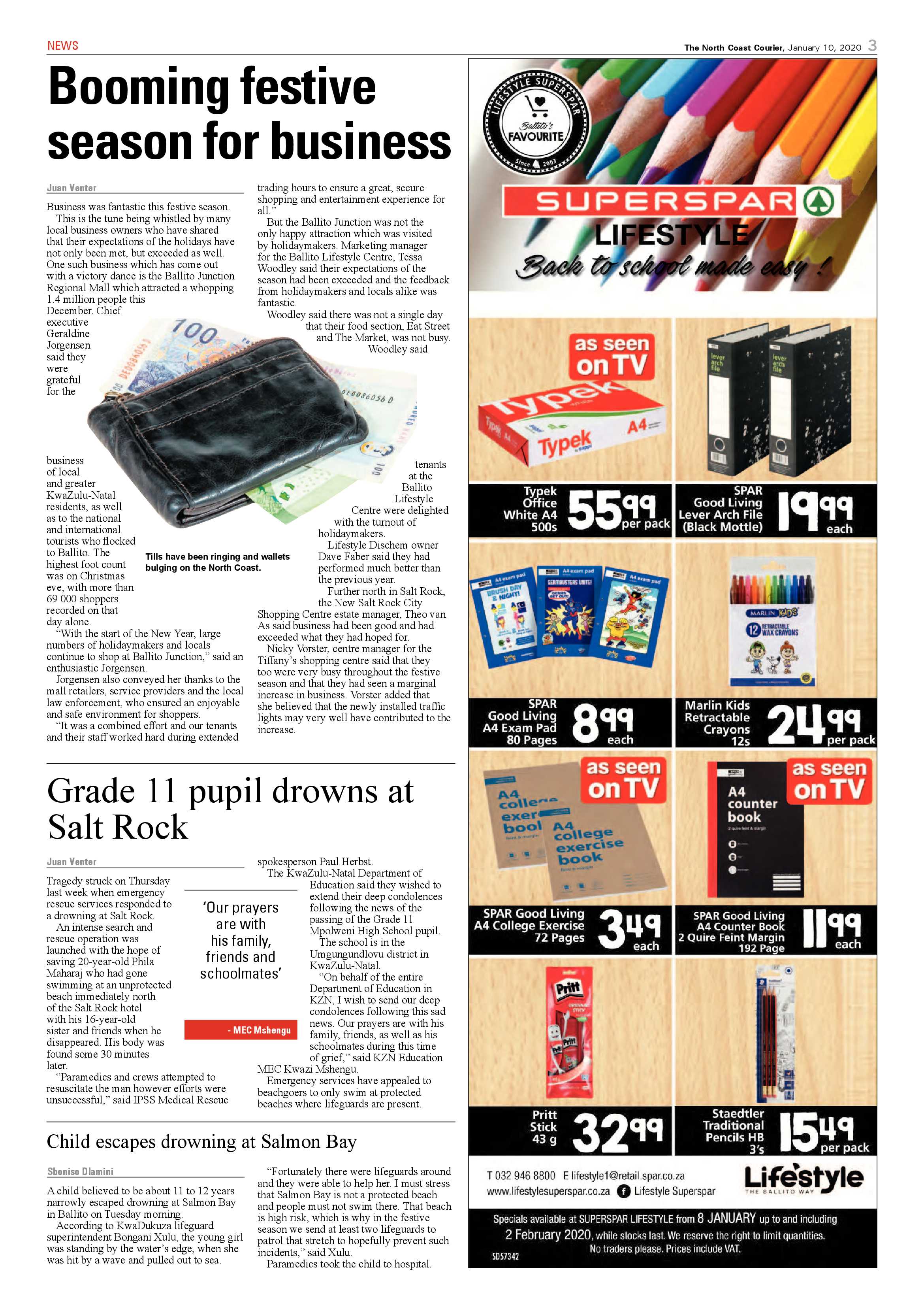 North Coast Courier 10 January 2020 page 3