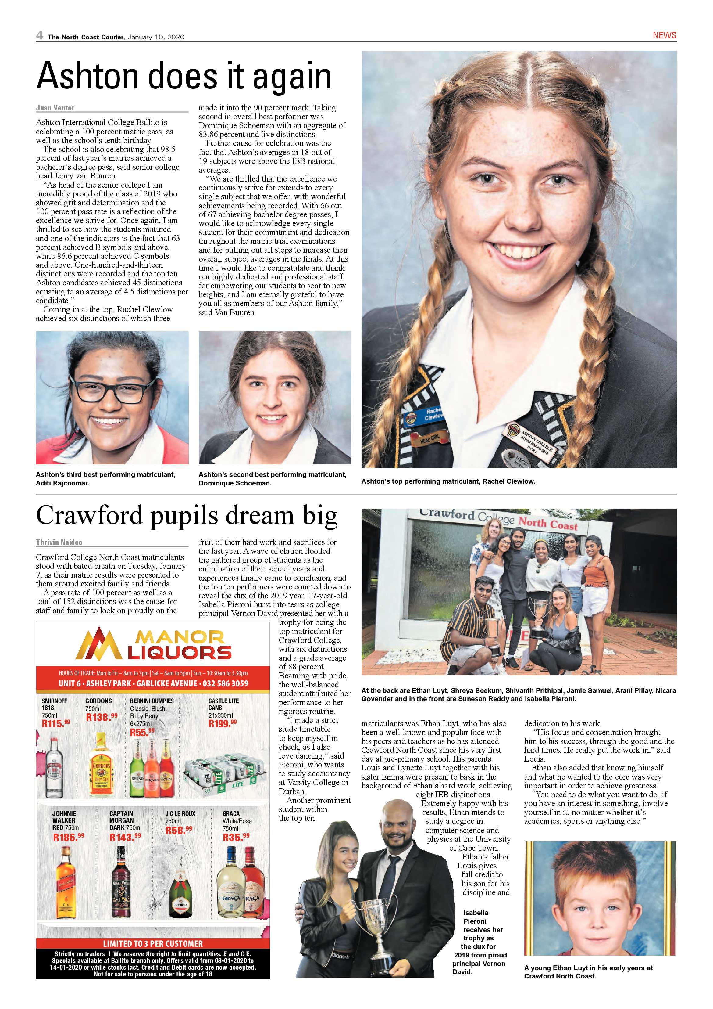 North Coast Courier 10 January 2020 page 4