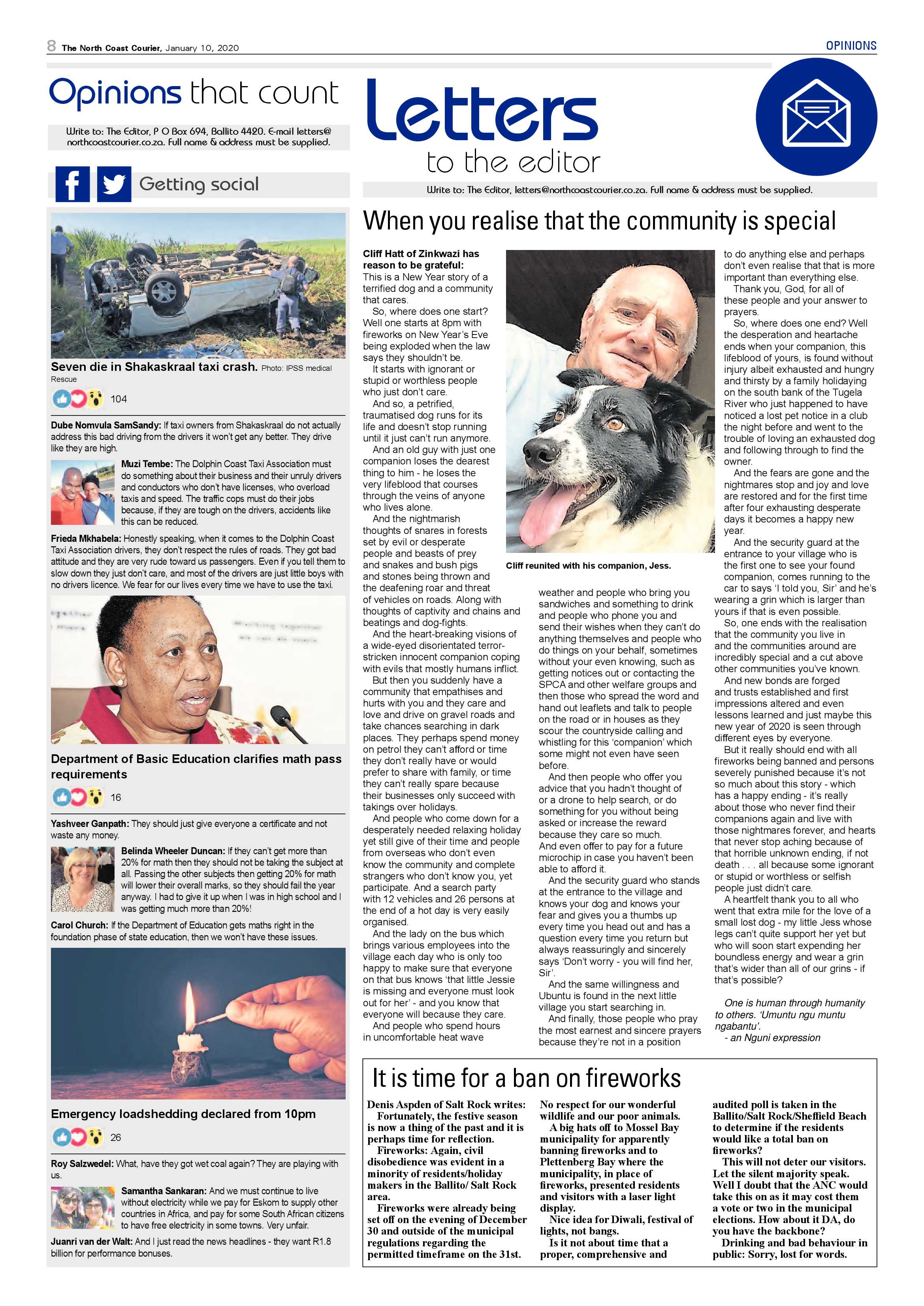 North Coast Courier 10 January 2020 page 8