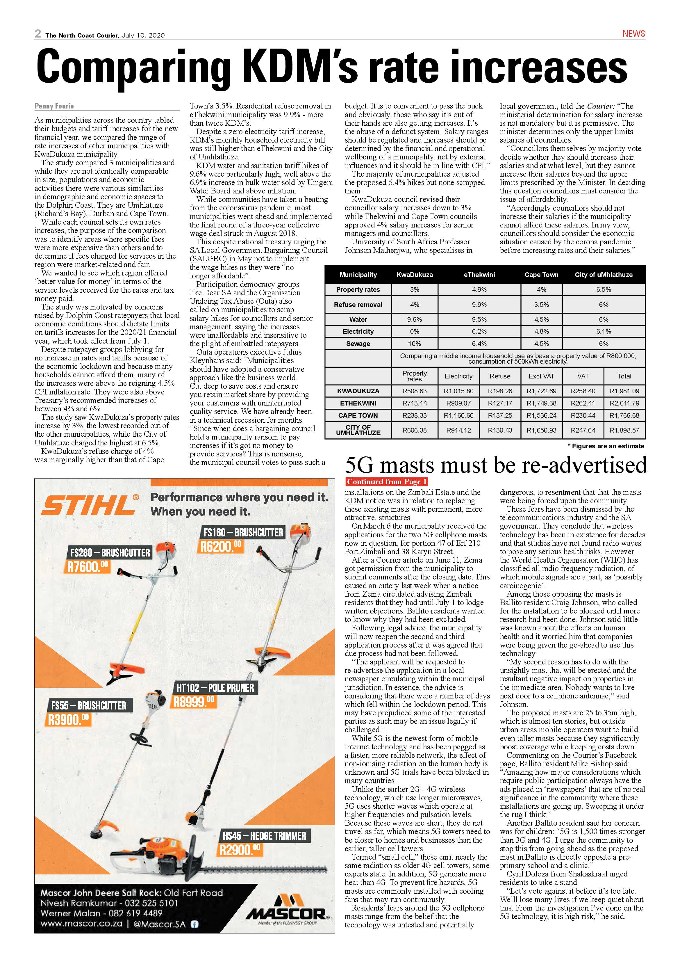North Coast Courier 10 July 2020 page 2