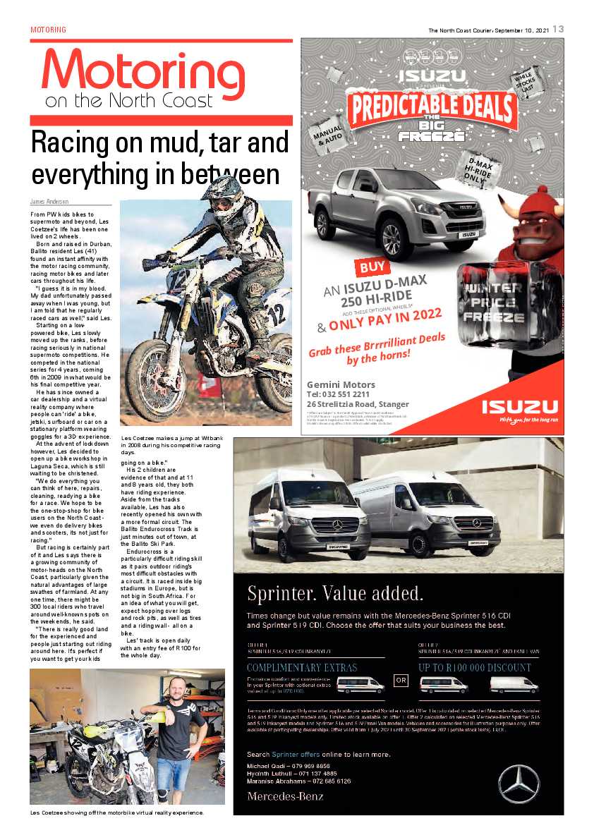 North Coast Courier 10 September 2021 page 13