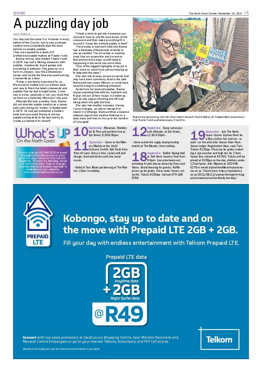 North Coast Courier 10 September 2021 page 15