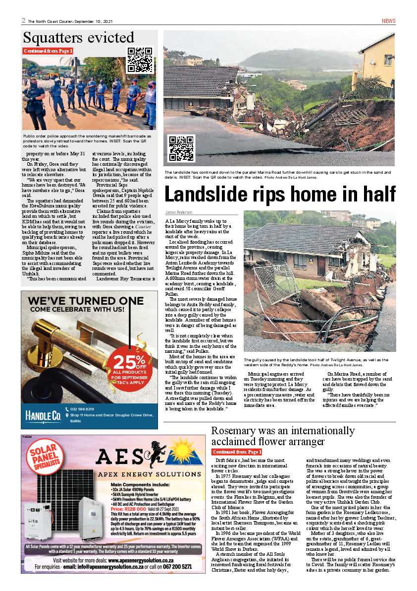 North Coast Courier 10 September 2021 page 2