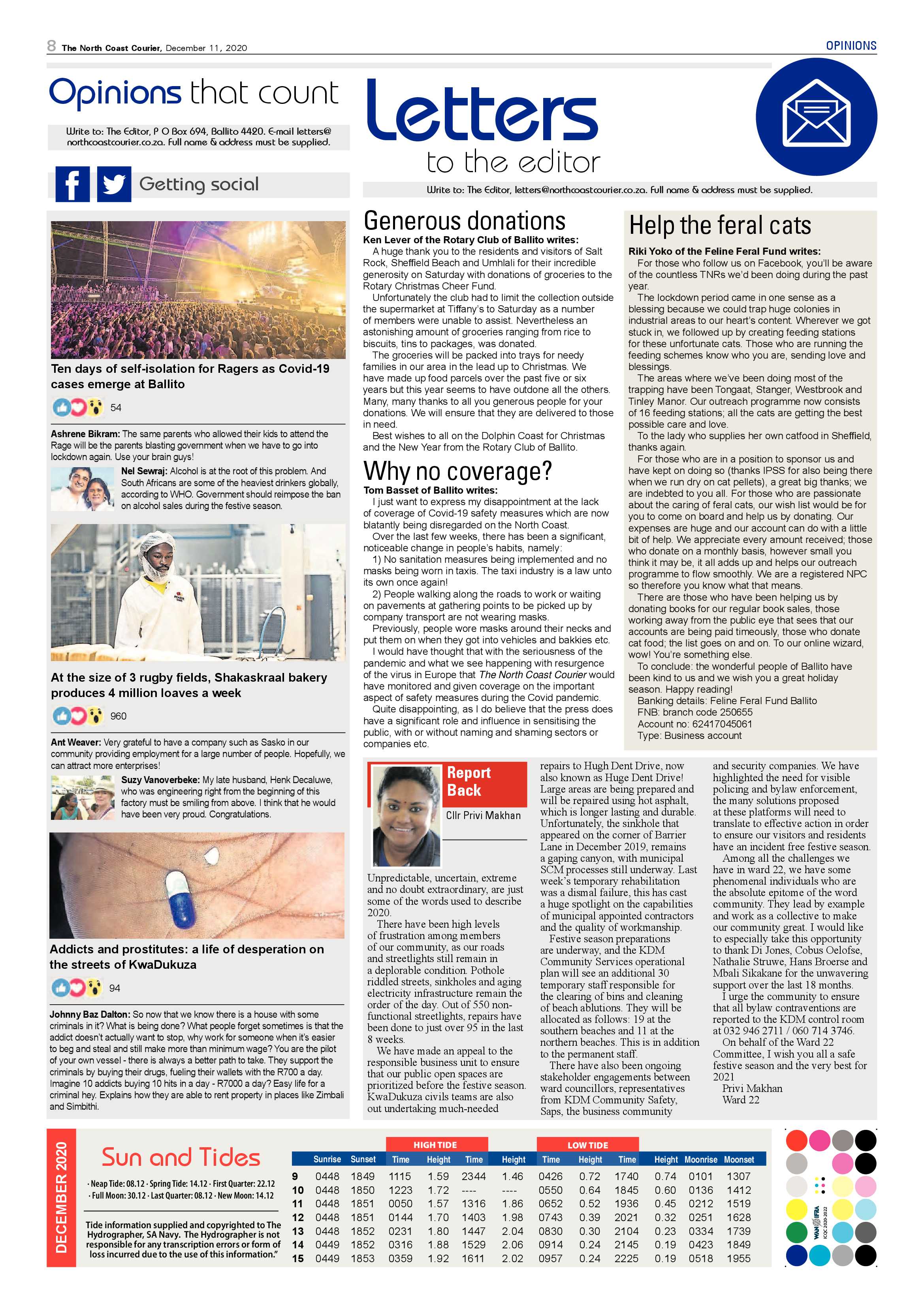 North Coast Courier 11 December 2020 page 8