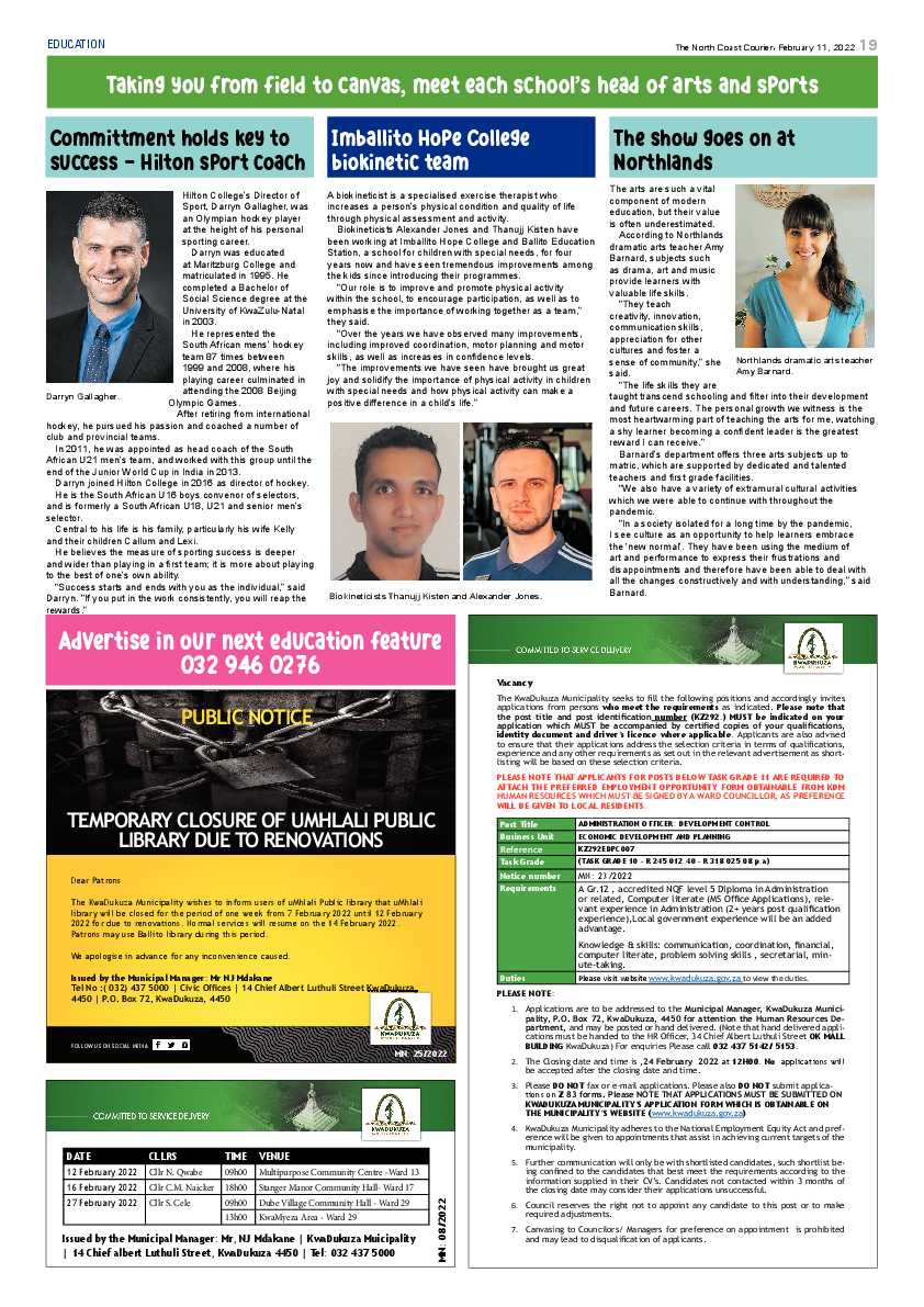 North Coast Courier 11 February 2022 page 19