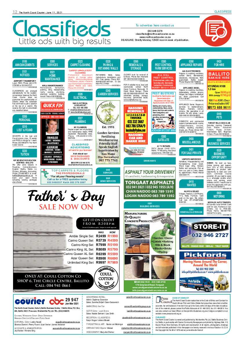 North Coast Courier 11 June 2021 page 12