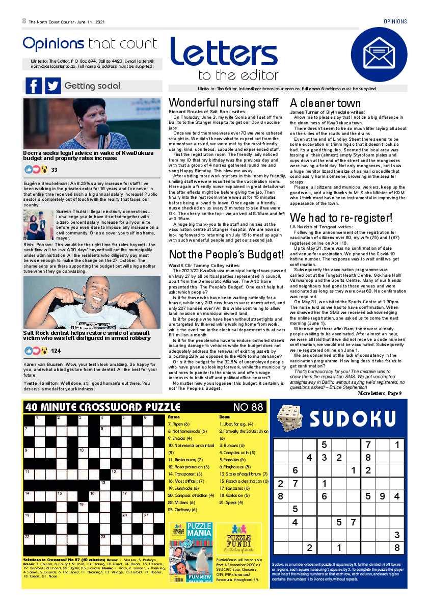 North Coast Courier 11 June 2021 page 8